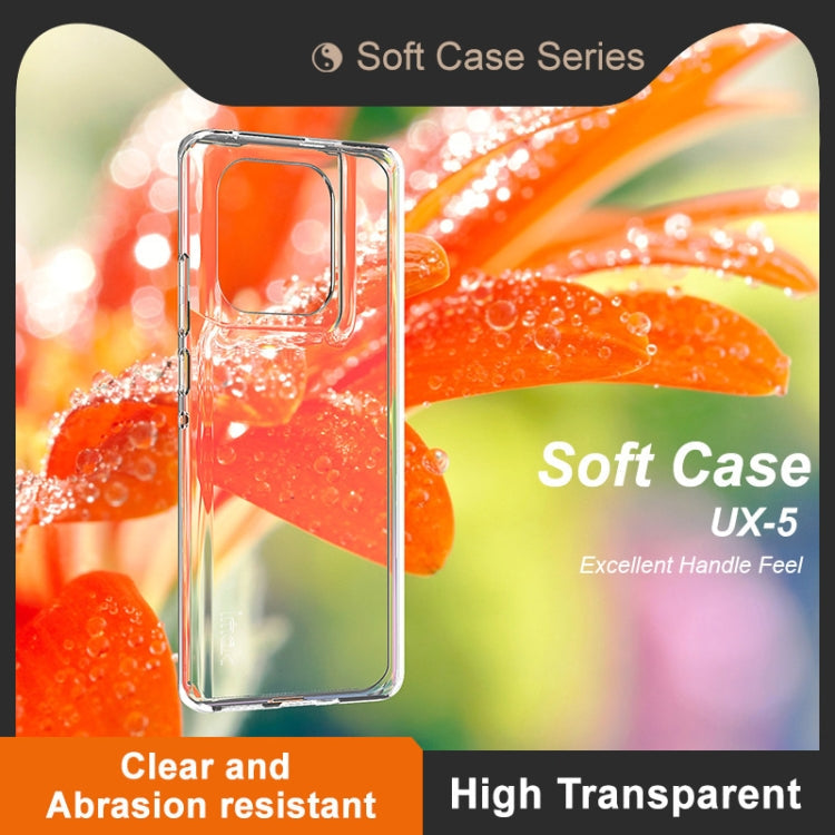 For Motorola Edge 50 Ultra 5G IMAK UX-5 Series Transparent TPU Phone Case(Transparent)