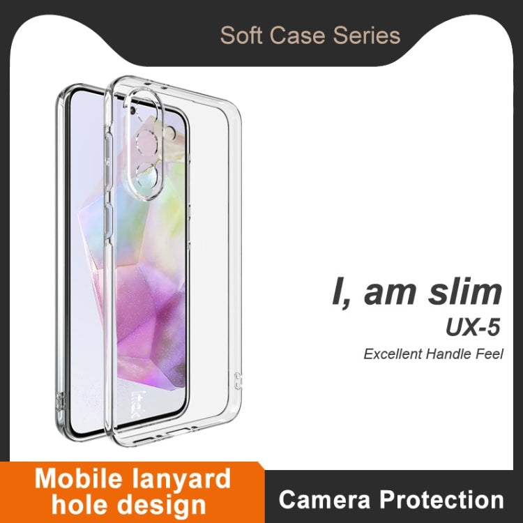 For Samsung Galaxy A36 5G imak UX-5 Series Super Slim Transparent Shockproof TPU Protective Case(Transparent)