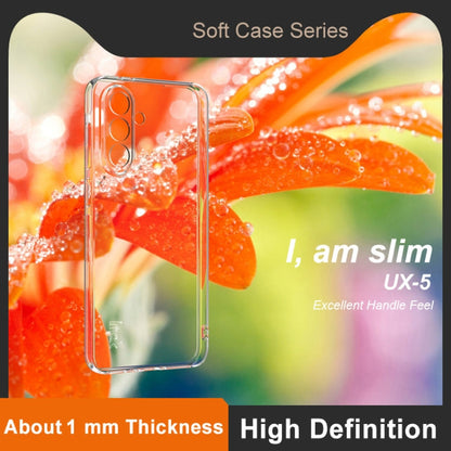 Pour Samsung Galaxy A56 5G, étui de protection antichoc super fin en TPU transparent de la série imak UX-5 (transparent)