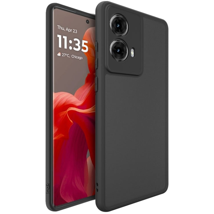 Pour Motorola Moto G85 / S50 Neo Coque de téléphone antichoc imak UX-9B Series avec quatre coins à mini-coussins d'air (Noir)