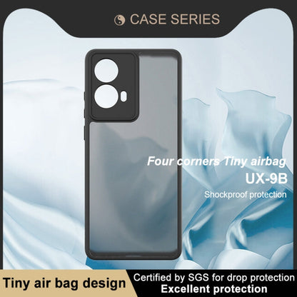Pour Motorola Moto G85 / S50 Neo Coque de téléphone antichoc imak UX-9B Series avec quatre coins à mini-coussins d'air (Noir)