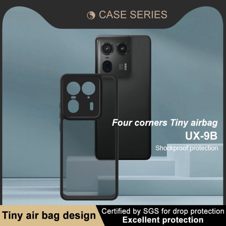For Motorola Edge 50 Ultra imak UX-9B Series Four Corners Tiny Airbag Shockproof Phone Case(Black)
