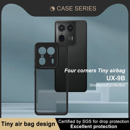 For Motorola Edge 50 Ultra imak UX-9B Series Four Corners Tiny Airbag Shockproof Phone Case(Black)