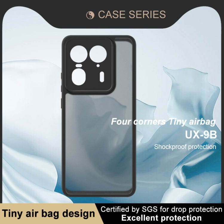 For Motorola Edge 50 Ultra imak UX-9B Series Four Corners Tiny Airbag Shockproof Phone Case(Black)