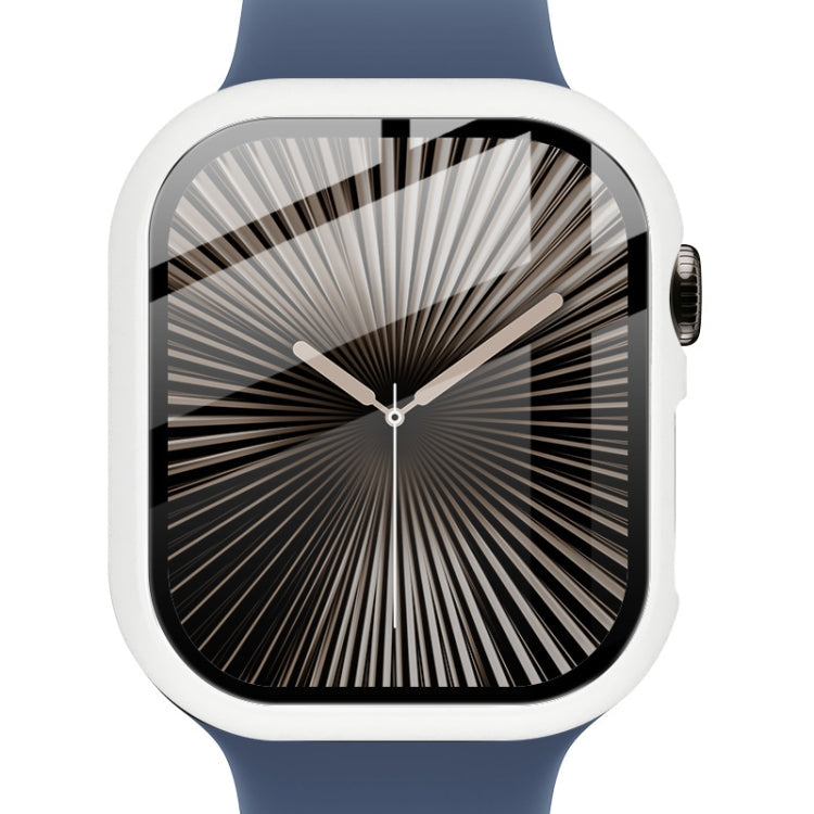 For Apple Watch Series 10/11 42mm imak Integrated Watch Case with Film(White)