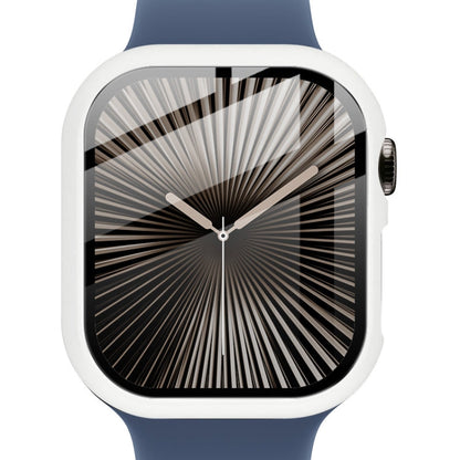 For Apple Watch Series 10/11 42mm imak Integrated Watch Case with Film(White)