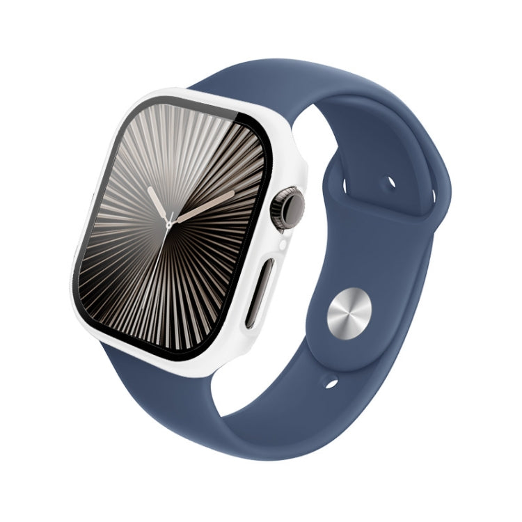 For Apple Watch Series 10/11 42mm imak Integrated Watch Case with Film(White)