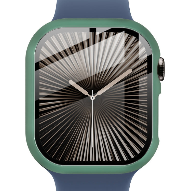 For Apple Watch Series 10/11 42mm imak Integrated Watch Case with Film(Green)