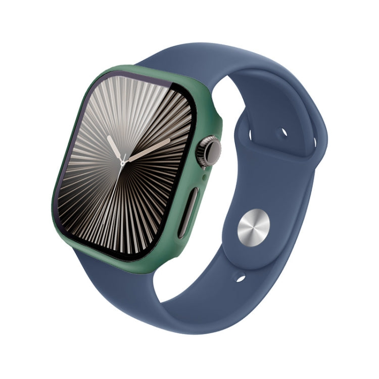 For Apple Watch Series 10/11 42mm imak Integrated Watch Case with Film(Green)
