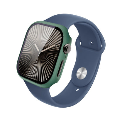 For Apple Watch Series 10/11 42mm imak Integrated Watch Case with Film(Green)