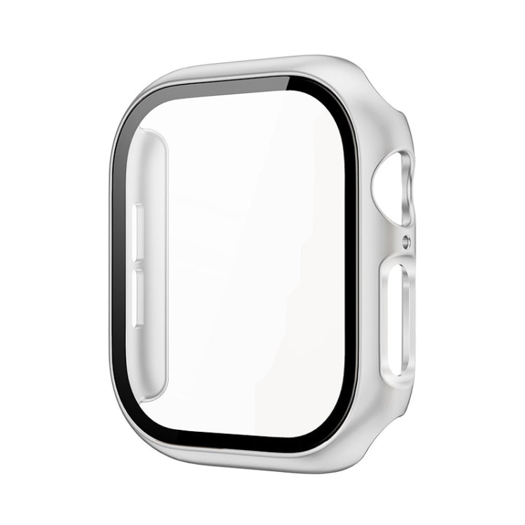 For Apple Watch Series 10/11 42mm imak Integrated Watch Case with Film(Silver)