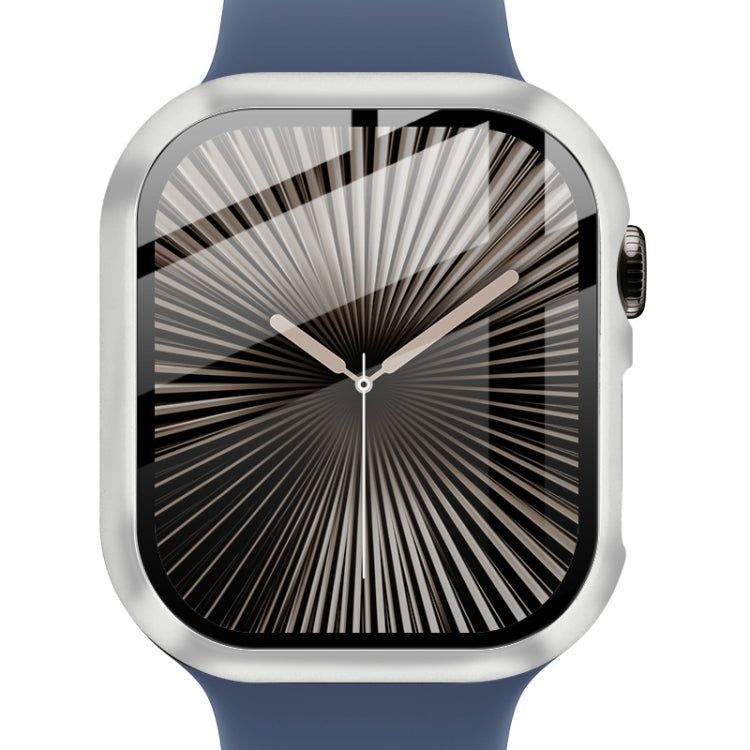 For Apple Watch Series 10/11 42mm imak Integrated Watch Case with Film(Silver)