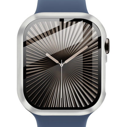 For Apple Watch Series 10/11 42mm imak Integrated Watch Case with Film(Silver)