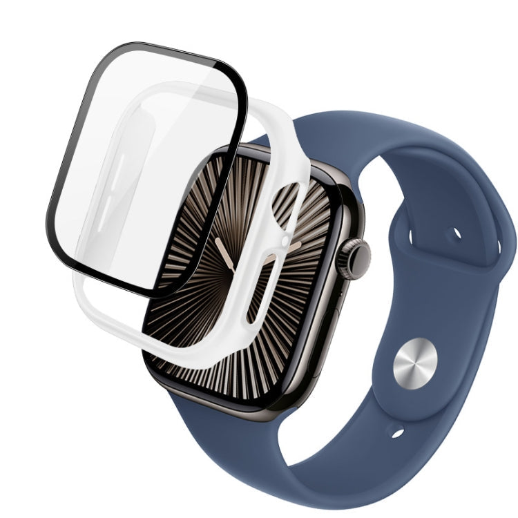 For Apple Watch Series 10/11 46mm imak Integrated Watch Case with Film(White)
