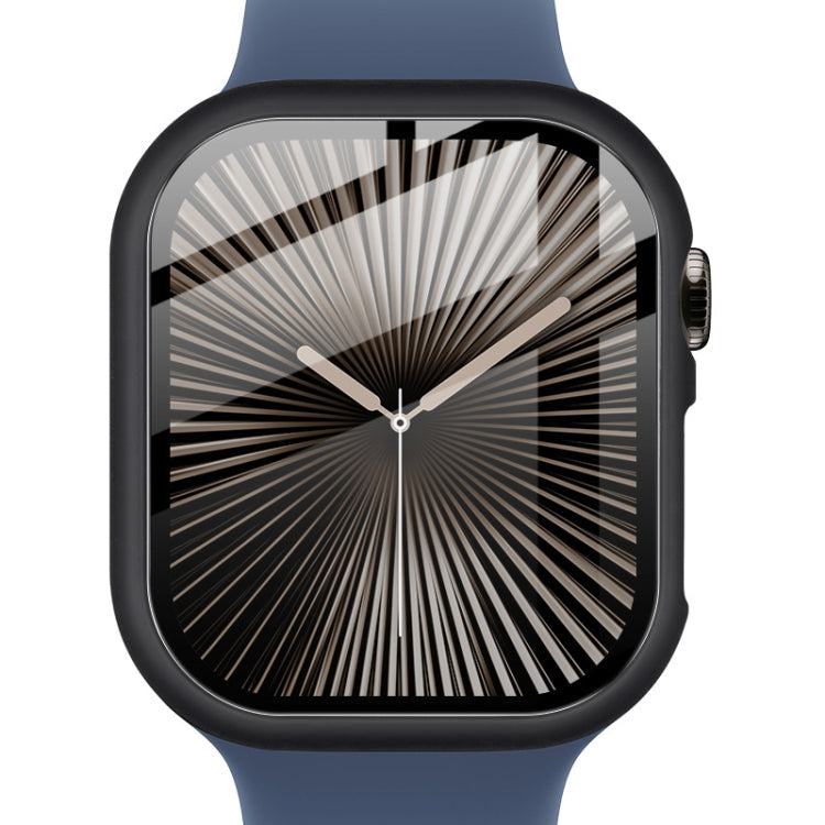 For Apple Watch Series 10/11 46mm imak Integrated Watch Case with Film(Black)