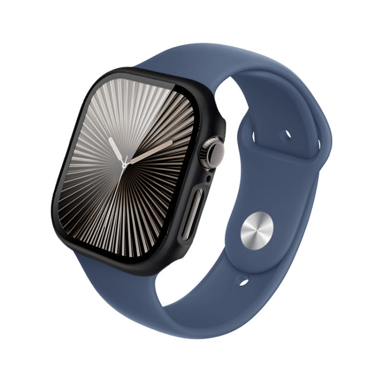 For Apple Watch Series 10/11 46mm imak Integrated Watch Case with Film(Black)