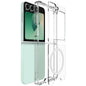 For Samsung Galaxy Z Flip6 / Flip7 FE IMAK Space Shield PC + TPU Airbag Shockproof MagSafe Phone Case(Transparent)