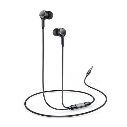 Écouteurs filaires intra-auriculaires Yesido YH53 3,5 mm, longueur : 1,2 m (noir)