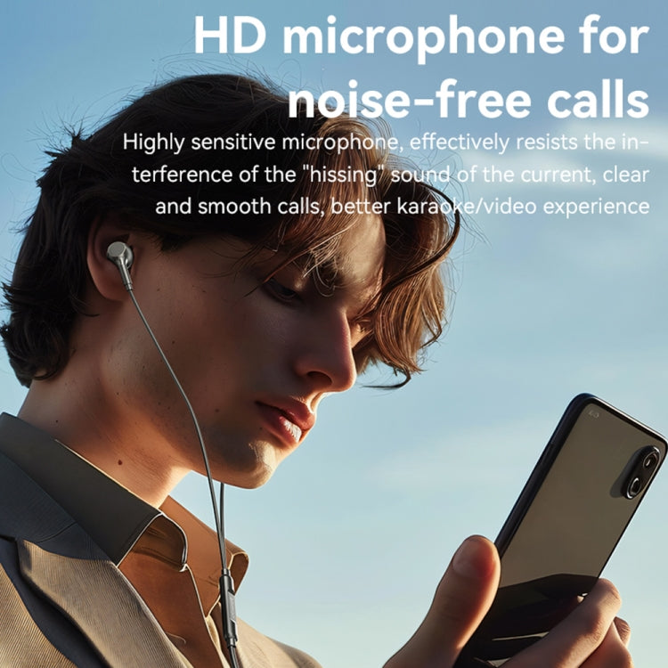 Écouteurs filaires intra-auriculaires Yesido YH53 3,5 mm, longueur : 1,2 m (noir)