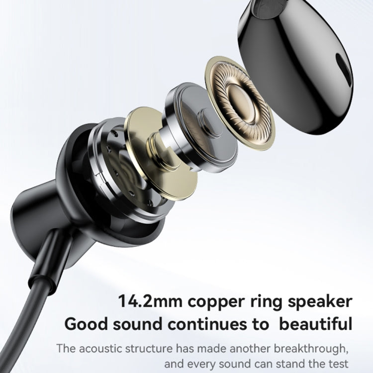 Yesido YSP20 Magnetic Neckband Wireless Bluetooth Earphone(Black)