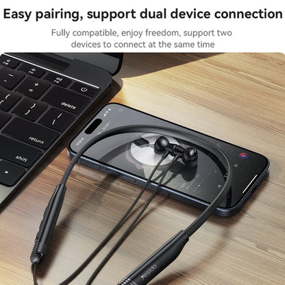 Yesido YSP20 Magnetic Neckband Wireless Bluetooth Earphone(Black)