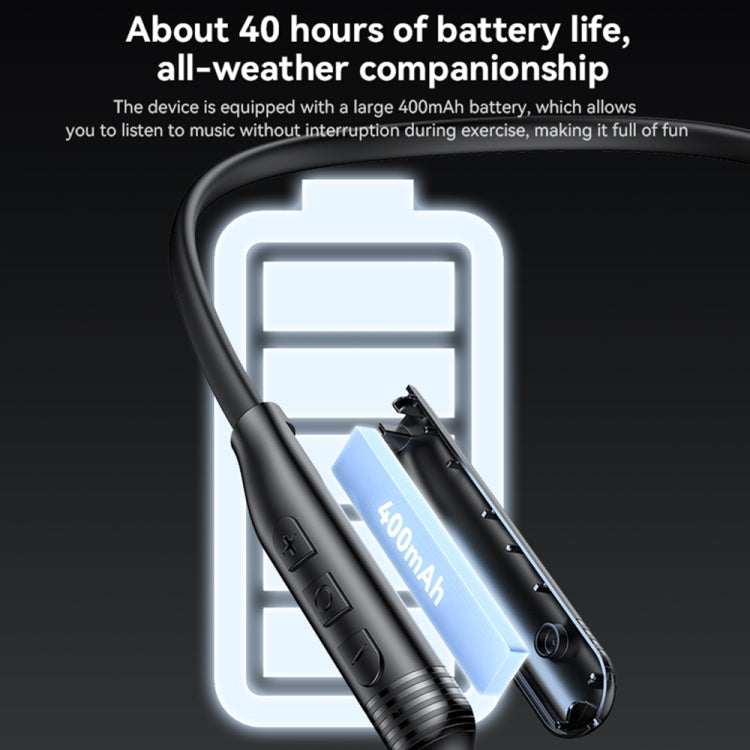 Yesido YSP20 Magnetic Neckband Wireless Bluetooth Earphone(Black)