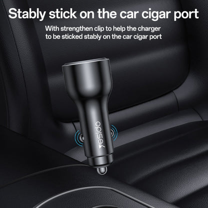 Yesido Y65 PD100W Type-C + QC18W USB Super Fast Car Charger(Black)