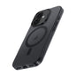 Pour iPhone 16 Coque de téléphone antichoc magnétique Benks Frosted MagSafe (Noir)