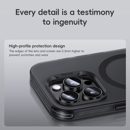 For iPhone 16 Plus Benks Frosted MagSafe Magnetic Shockproof Phone Case(Black)