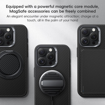 For iPhone 16 Pro Benks MagSafe Kevlar Fiber Ultra-thin Shockproof Phone Case(Black)