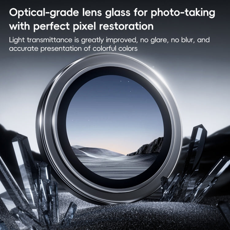 For iPhone 16 Benks King Kong Series Corning Single Metal Lens Protective Film(Silver)