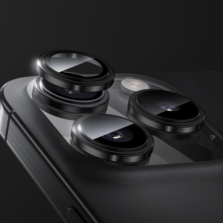 Pour iPhone 16 Pro, Film de Protection d'Objectif Unique en Métal Benks King Kong Series Corning (Noir)