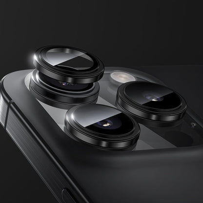Pour iPhone 16 Pro, Film de Protection d'Objectif Unique en Métal Benks King Kong Series Corning (Noir)