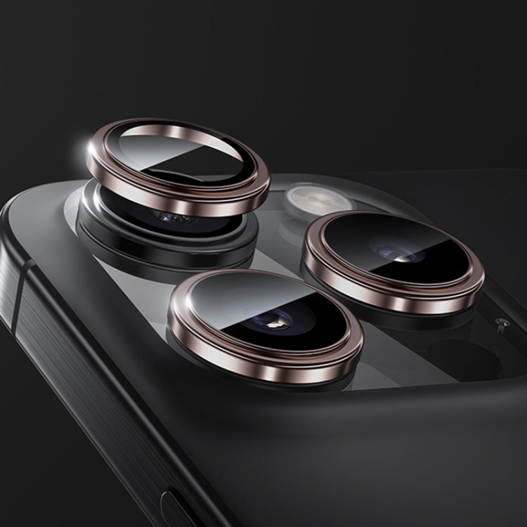 For iPhone 16 Pro Benks King Kong Series Corning Single Metal Lens Protective Film(Rose Gold)