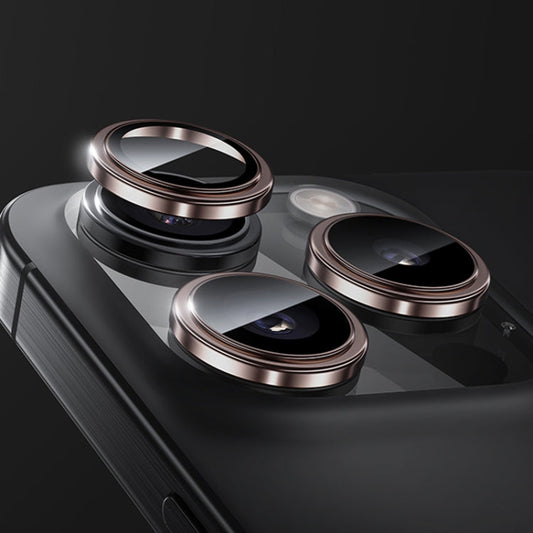 For iPhone 16 Pro Benks King Kong Series Corning Single Metal Lens Protective Film(Rose Gold)