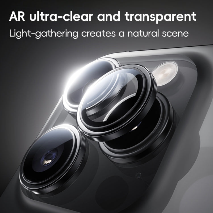 For iPhone 16 Pro Max Benks King Kong Series Corning Single Metal Lens Protective Film(Rose Gold)