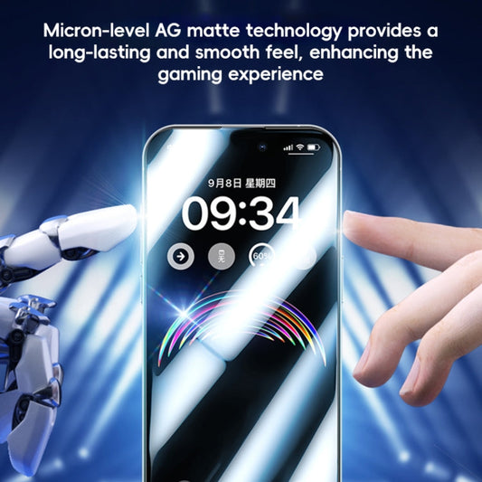 For iPhone 16 Benks Ice Sense Gaming Frosted Tempered Glass Film