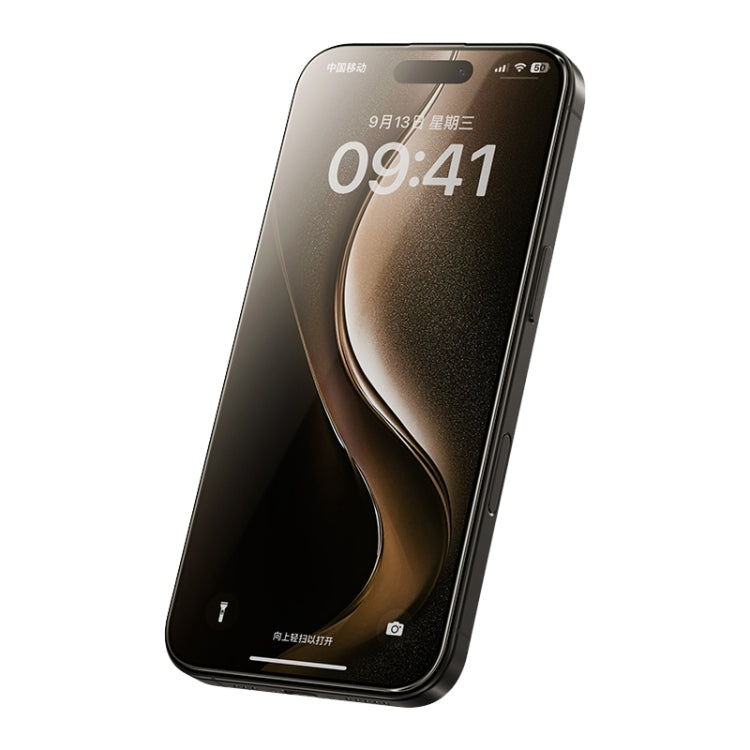 Pour iPhone 16 Plus Benks Black Gold Series Film de protection d'écran en verre trempé HD à colle intégrale, courbure 3D et couverture complète