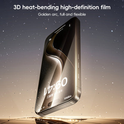 For iPhone 16 Benks Black Gold Series 3D Heat Bending Full Glue Full Coverage HD Tempered Film