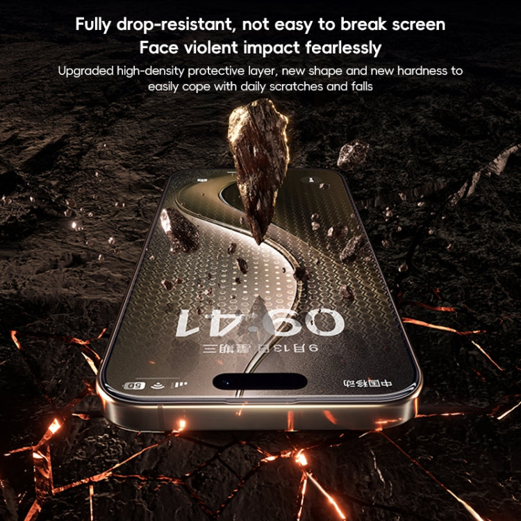 For iPhone 16 Benks Black Gold Series 3D Heat Bending Full Glue Full Coverage HD Tempered Film