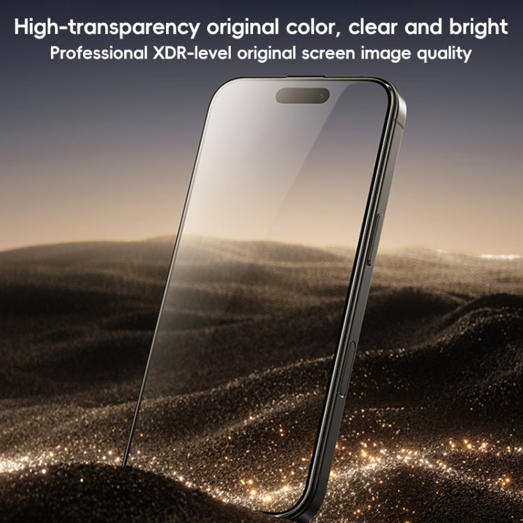 For iPhone 16 Benks Black Gold Series 3D Heat Bending Full Glue Full Coverage HD Tempered Film