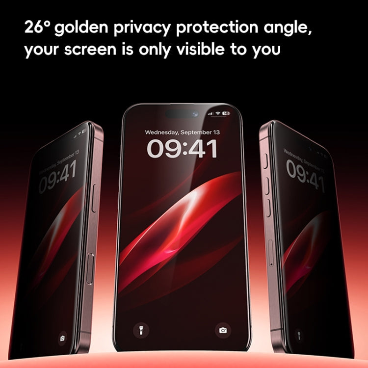 For iPhone 16 Pro Max Benks Zero Sense Series Privacy Tempered Protective Film