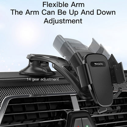 Yesido C130 Car Dashboard Suction Cup Type Mobile Phone Holder(Black)