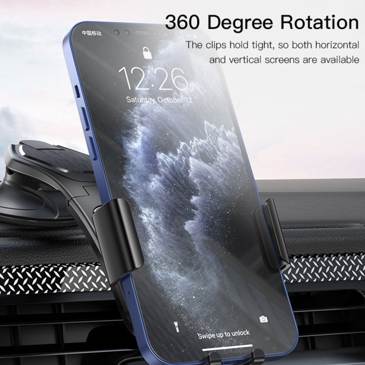 Yesido C130 Car Dashboard Suction Cup Type Mobile Phone Holder(Black)