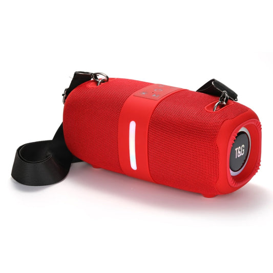 Haut-parleur Bluetooth sans fil portable TWS coloré d'extérieur T&G TG669 (rouge)