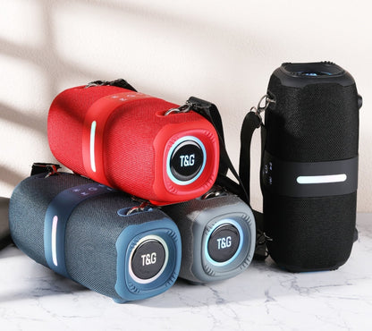 T&G TG669 Outdoor Portable TWS Colorful Wireless Bluetooth Speaker(Black)
