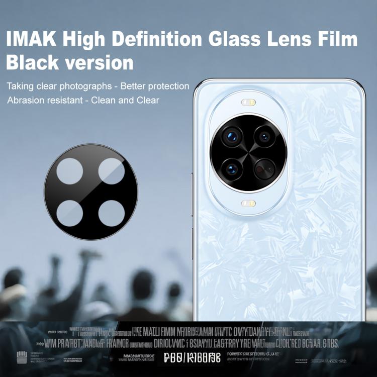 Pour Huawei nova 14 Pro Film de protection d'objectif de caméra arrière en verre imak, version noire