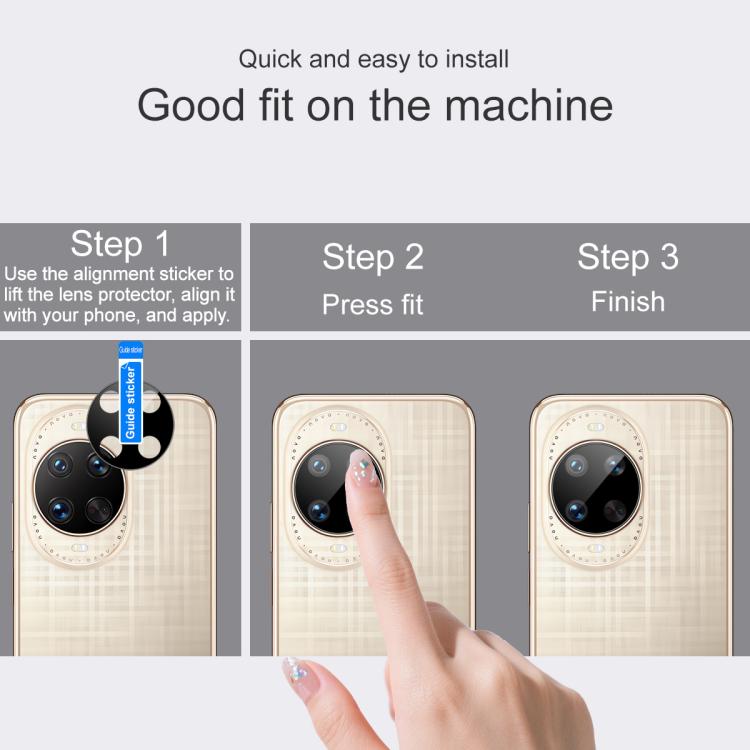 For Huawei nova 14 Ultra imak Rear Camera Lens Glass Film Black Version