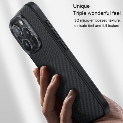 Pour iPhone 16 Pro Max Benks Montage MagSafe Coque de téléphone en fibre de Kevlar (Noir)