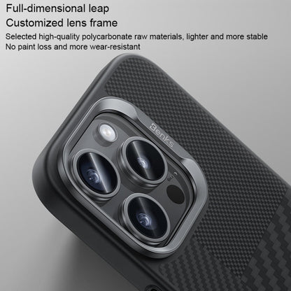 Pour iPhone 16 Pro Max Benks Montage MagSafe Coque de téléphone en fibre de Kevlar (Noir)